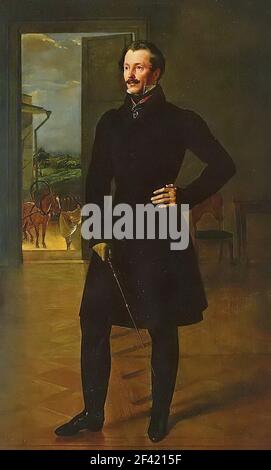 Orest Adamovich Kiprensky - Ritratto M V Shishmarev 1827 Foto Stock