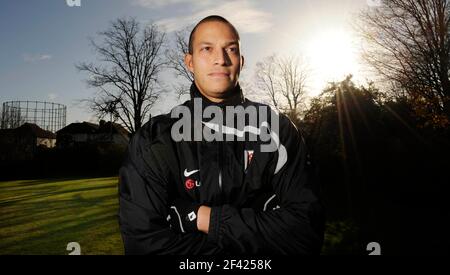 Bobby Zamora del Fulham FC. 12/4/2008. IMMAGINE DAVID ASHDOWN Foto Stock