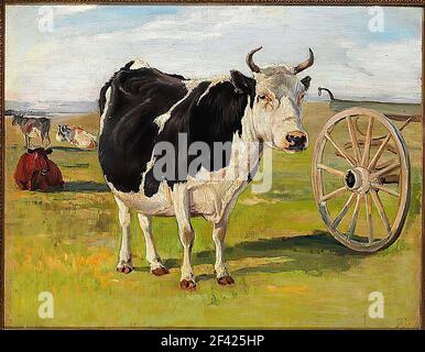 Theodor Philipsen - Cow Bianco Nero Foto Stock