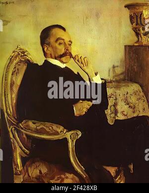 Valentin Serov - Ritratto Principe Vladimir Mikhailovich Golitsyn 1906 Foto Stock