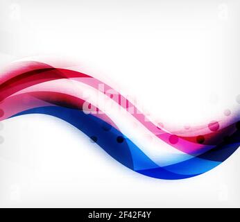 Vector colorata striscia ondulata su sfondo bianco con effetti sfocati. Vettore digitale abstract techno sfondo. Vector colorata striscia ondulata su sfondo bianco con effetti sfocati. Vettore techno digitale astratto modello di sfondo Illustrazione Vettoriale