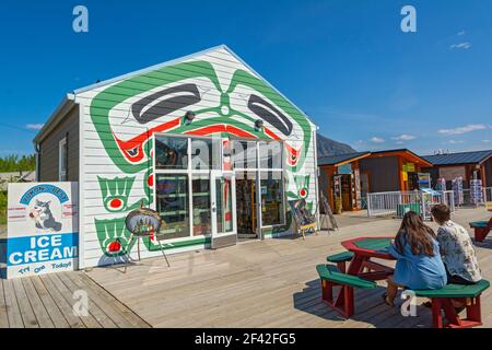 Canada, Yukon, Carcross, negozio di souvenir Foto Stock