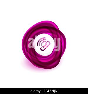 Pulsante del telefono vecchio stile, icona del supporto del call center. Pulsante del telefono vecchio stile, icona del supporto del call center, illustrazione vettoriale Illustrazione Vettoriale