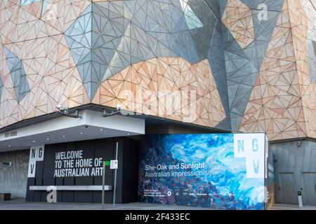 Centro di Ian Potter presso la NGV National Gallery of Victorias Art museo nel centro di Melbourne, Australia Foto Stock