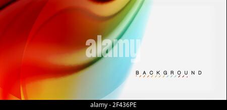 Swirl fluido fluente colori effetto di movimento, sfondo astratto olografico. Swirl fluido fluente colori effetto di movimento, sfondo astratto olografico. Illustrazione vettoriale Illustrazione Vettoriale