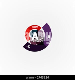 Banner infografici astratti con opzioni geometriche, un processo di b c step. Banner infografici astratti con opzioni geometriche, un processo di b c step. Illustrazione vettoriale Illustrazione Vettoriale