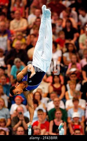 GIOCHI DEL COMMONWEALTH A MANCHESTER 26/7/2002 MENS TEAM JON MUTCH (SCOT) FOTO DAVID ASHDOWN.COMMONWEALTH GIOCHI MANCHESTER Foto Stock