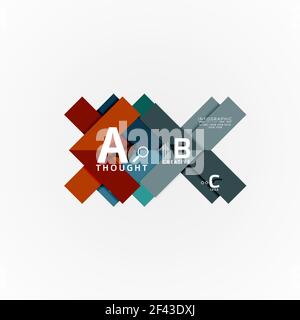 Banner infografici astratti con opzioni geometriche, un processo di b c step. Banner infografici astratti con opzioni geometriche, un processo di b c step. Illustrazione vettoriale Illustrazione Vettoriale