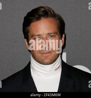 FILE PHOTO - BEVERLY HILLS, CA - NOVEMBRE 04: Armie Hammer partecipa al 22° annuale Hollywood Film Awards al Beverly Hilton Hotel il 4 novembre 2018 a Beverly Hills, California. Foto: ImageSPACE/MediaPunch Foto Stock