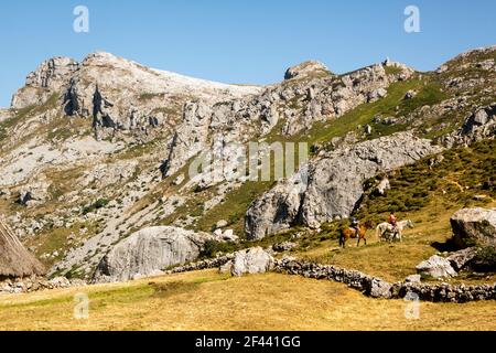 Parco naturale di Somiedo nelle montagne delle Asturie, Spagna Foto Stock