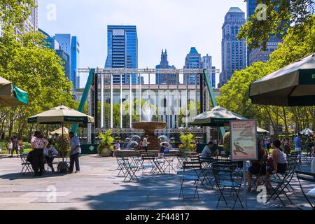 Geografia / viaggio, Stati Uniti, New York, New York City, Manhattan, Midtown, Bryant Park, Additional-Rights-Clearance-Info-non-disponibile Foto Stock