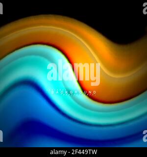 Fluid mixing colori vettoriale onda disegno astratto di sfondo. Onde a maglia colorata. Fluid mixing colori vettoriale onda disegno astratto di sfondo. Onde a maglia colorata. Illustrazione vettoriale Illustrazione Vettoriale