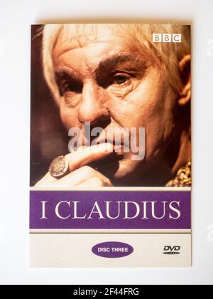 DVD della serie TV 1976 della BBC i Claudius, basato sui romanzi di Robert Graves; attore Derek Jacobi nella foto Foto Stock