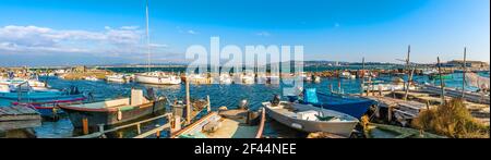 Pointe Courte a Sète in Occitanie, Francia Foto Stock