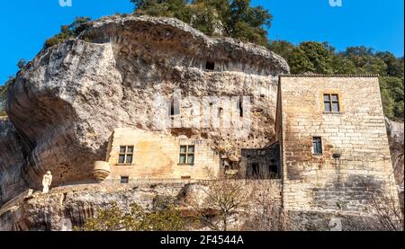 Les Eyzies-de-Tayac-Sireuil in Nuova Aquitania, Francia Foto Stock