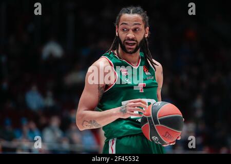 SINT PETERSBURG, RUSSIA - MARZO 18: Pierria Henry di Baskonia durante la partita della Turca Airlines Eurolega tra Zenit San Pietroburgo e TD Systems Foto Stock