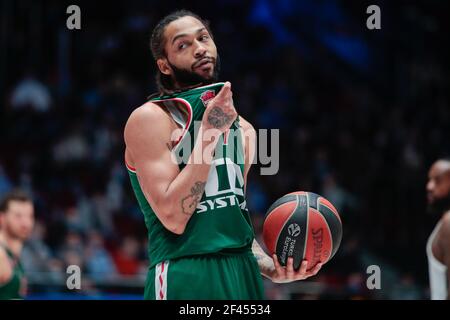 SINT PETERSBURG, RUSSIA - MARZO 18: Pierria Henry di Baskonia durante la partita della Turca Airlines Eurolega tra Zenit San Pietroburgo e TD Systems Foto Stock