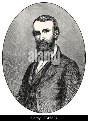 William John Wills, 1834 – 1861, Burke and Wills Expedition, Australia, 1860 Foto Stock