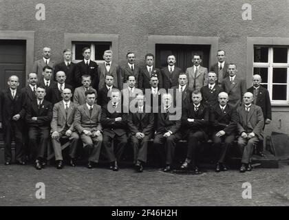 Forza lavoro della fabbrica chimica Dr. Kroff a Roßwein Foto Stock