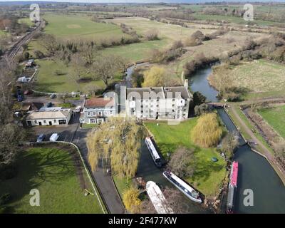 Immagine del drone di Pinndon Mill Harlow Essex UK Foto Stock