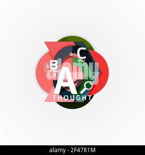 Layout infografico del diagramma delle fasi dell'opzione carta. Layout infografico del diagramma delle fasi dell'opzione carta. Illustrazione artistica vettoriale per presentazioni aziendali, banner Web o poster Illustrazione Vettoriale