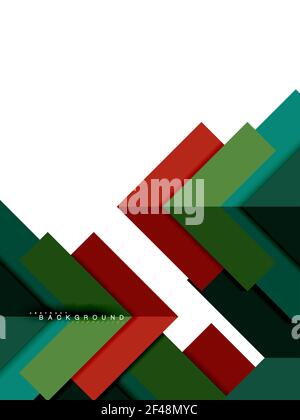 Forme geometriche astratte multicolore, sfondo geometrico per banner web. Forme geometriche astratte multicolore, sfondo geometrico per banner Web, presentazione aziendale, pacchetto annunci, modello di stampa, sfondo Illustrazione Vettoriale