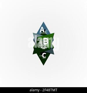 Layout infografico del diagramma delle fasi dell'opzione carta. Layout infografico del diagramma delle fasi dell'opzione carta. Illustrazione artistica vettoriale per presentazioni aziendali, banner Web o poster Illustrazione Vettoriale