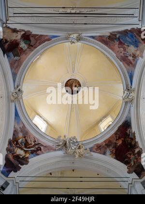 Vista interna della cupola della Chiesa di San Carlo, noto Foto Stock