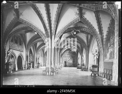 Meissen. Albrechtsburg - ampia sala banchetti Foto Stock