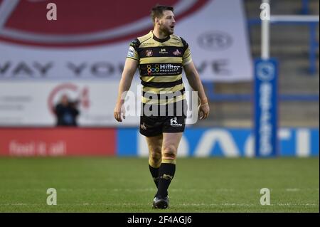 Warrington, Regno Unito. 19 marzo 2021. Alex Gerrard (15) di Leigh Centurions durante la partita a Warrington, UK, il 19/2021. (Foto di Richard Long/News Images/Sipa USA) Credit: Sipa USA/Alamy Live News Foto Stock