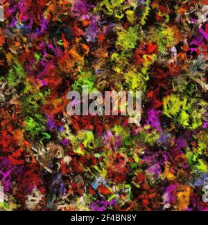 Modello astratto da sfondi multicolore di colore olio Foto Stock