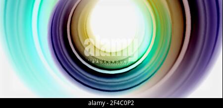 Rainbow Fluid color line abstract background - vortice e cerchi, colori liquidi ritorti, marmo colorato o plastica ondulato sfondo texture, modello multicolore per la presentazione di affari o tecnologia o web brochure layout di copertina, carta da parati. Rainbow Fluid color line abstract background - vortice e cerchi, colori liquidi ritorti, marmo colorato o plastica ondulato sfondo texture, modello multicolore per la presentazione di affari o tecnologia o web brochure layout di copertina, carta da parati. Illustrazione vettoriale Illustrazione Vettoriale