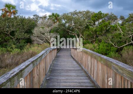 Alba sopra la palude di sale. Foto Stock