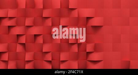 Sfondo in rilievo 3D con gioco di luce e ombra - Rendering 3D Foto Stock