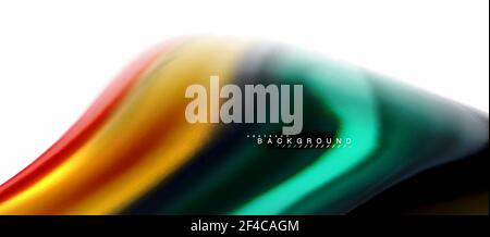 Fluid Liquid mixing Colors Concept su sfondo grigio chiaro, curva flusso, trendy modello astratto layout per business o tecnologia presentazione o web brochure copertina, sfondo. Fluid Liquid mixing Colors Concept su sfondo grigio chiaro, curva flusso, trendy modello astratto layout per business o tecnologia presentazione o web brochure copertina, sfondo. Illustrazione vettoriale Illustrazione Vettoriale