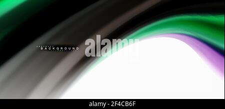 Fluid Liquid mixing Colors Concept su sfondo grigio chiaro, curva flusso, trendy modello astratto layout per business o tecnologia presentazione o web brochure copertina, sfondo. Fluid Liquid mixing Colors Concept su sfondo grigio chiaro, curva flusso, trendy modello astratto layout per business o tecnologia presentazione o web brochure copertina, sfondo. Illustrazione vettoriale Illustrazione Vettoriale