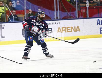 48 Daniel Rahimi nel club di hockey di Linköping, Linköping HC, LHC. Foto Stock