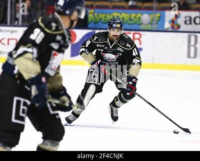 48 Daniel Rahimi nel club di hockey di Linköping, Linköping HC, LHC. Foto Stock