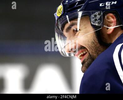 48 Daniel Rahimi nel club di hockey di Linköping, Linköping HC, LHC. Foto Stock