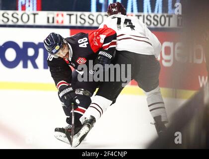 48 Daniel Rahimi nel club di hockey di Linköping, Linköping HC, LHC. Foto Stock