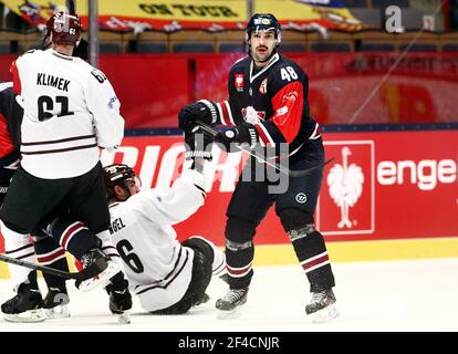 48 Daniel Rahimi nel club di hockey di Linköping, Linköping HC, LHC. Foto Stock