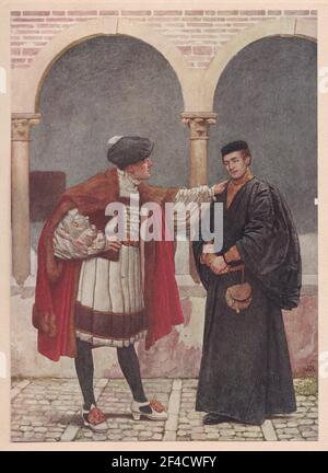 Antonio e Bassanio 'ma se si vuole sparare un altro Arrow that Selfway' - il mercante di Venezia Foto Stock