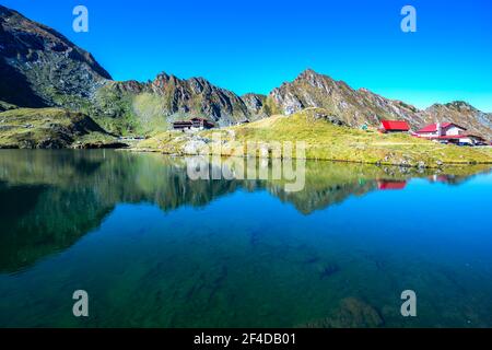 Paesaggio sulla strada Transfagarasan Foto Stock