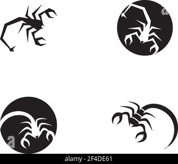 Illustrazione vettoriale del modello del logo Scorpion Illustrazione Vettoriale