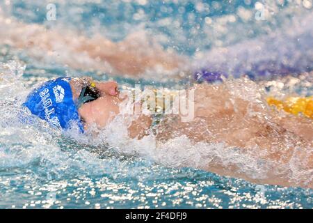 MATHIEU Geoffroy of STADE CLERMONT NATATATATATION 3eme Series 200 m Dos Men durante il FFN Golden Tour Camille Muffat 2021, Nuoto selezioni olimpiche ed europee il 20 marzo 2021 a Cercle des Nageurs de Marseille a Marsiglia, Francia - Foto Laurent Lairys / DPPI / LiveMedia Foto Stock