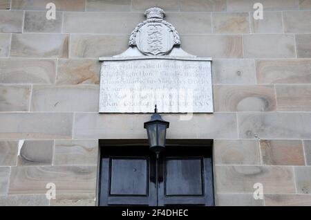 Wirksworth Moot Hall nel Derbyshire Foto Stock