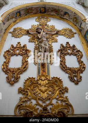 Cristo sulla Croce, Chiesa di Santa Teresa, Scicli Foto Stock