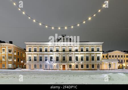 Helsinki, Finlandia - 13 gennaio 2021: La costruzione della Corte Suprema di Finlandia, Helsinki. Foto Stock