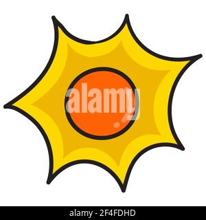 il sole splende Illustrazione Vettoriale