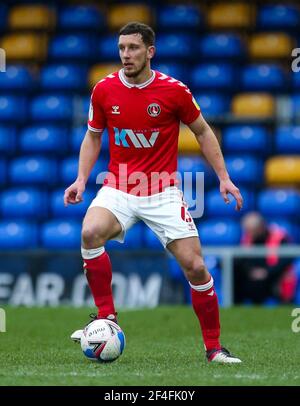 Jason Pearce di Charlton Athletic durante la partita Sky Bet League One a Plough Lane, Londra. Data immagine: Sabato 20 marzo 2021. Foto Stock